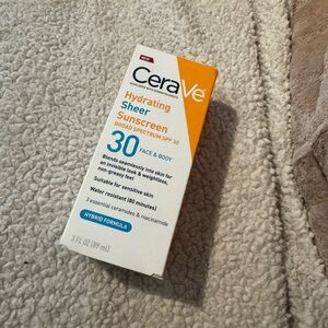 Cerave hydrating sheer sunscreen